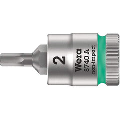 Wera - 1/4" Drive, 5/64" Hex Bit Socket - 3-3/4" OAL - Exact Tool & Supply