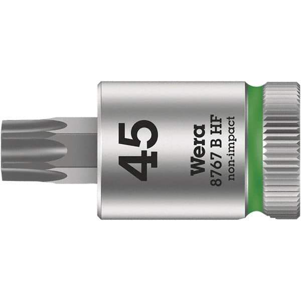 Wera - 3/8" Drive, T25 Torx Bit Socket - 4-13/64" OAL - Exact Tool & Supply