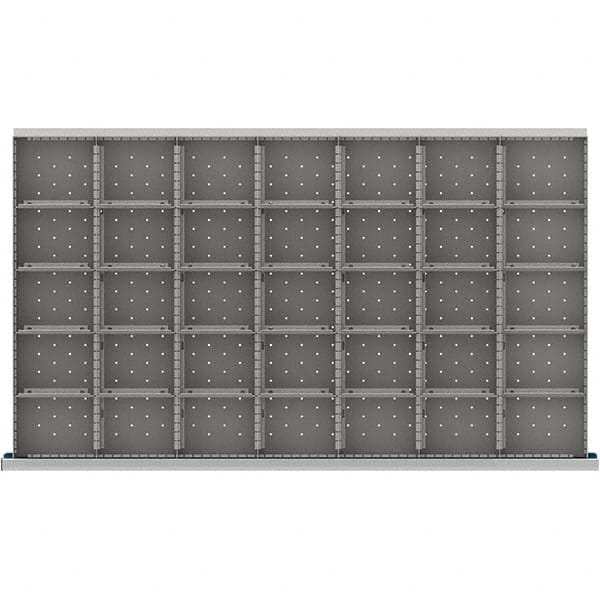 LISTA - 35-Compartment Drawer Divider Layout for 3.15" High Drawers - Exact Tool & Supply