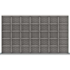 LISTA - 35-Compartment Drawer Divider Layout for 3.15" High Drawers - Exact Tool & Supply