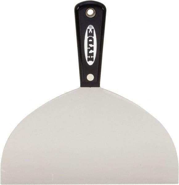 Hyde Tools - 8" Wide Flexible Blade Carbon Steel Joint Knife - Flexible, Nylon Handle - Exact Tool & Supply