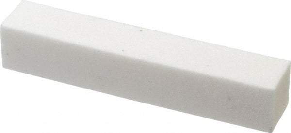 Norton - 80 Grit Aluminum Oxide Square Dressing Stick - 4 x 3/4 x 3/4, Medium Grade, Vitrified Bond - Exact Tool & Supply