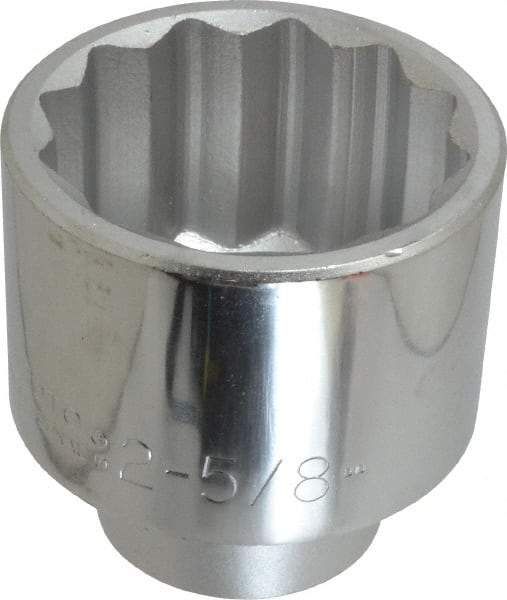 Proto - 2-5/8", 1" Drive, Standard Hand Socket - 12 Points, 4-1/8" OAL - Exact Tool & Supply