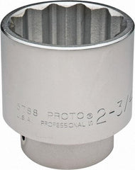 Proto - 2-3/4", 1" Drive, Standard Hand Socket - 12 Points, 4-7/16" OAL - Exact Tool & Supply