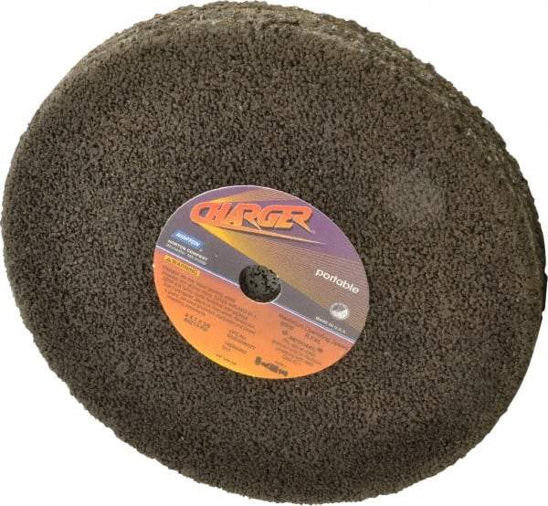 Norton - 8" Diam x 5/8" Hole x 1" Thick, R Hardness, 14 Grit Surface Grinding Wheel - Zirconia Alumina, Type 1, Very Coarse Grade, 6,000 Max RPM, No Recess - Exact Tool & Supply