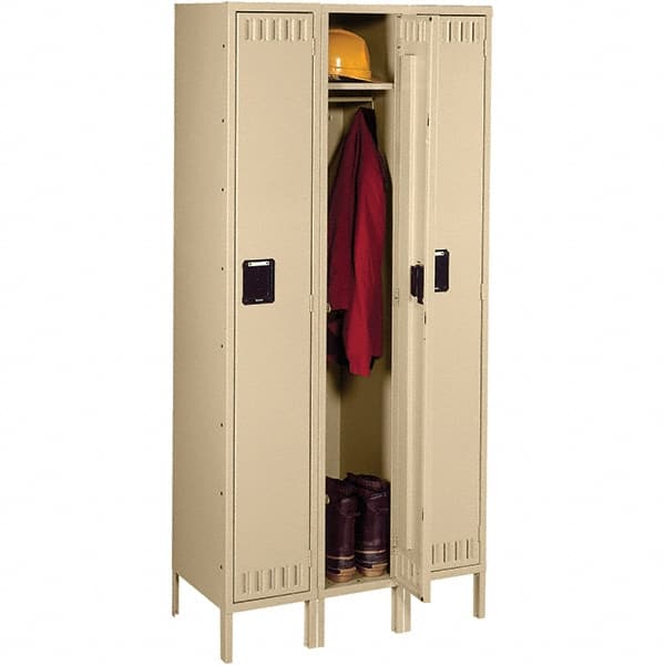 Tennsco - 3 Door, 1 Tier, Welded Locker - Exact Tool & Supply