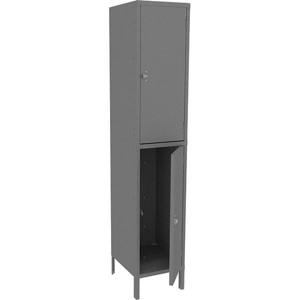 Tennsco - 2 Door, 2 Tier, Welded Locker - Exact Tool & Supply