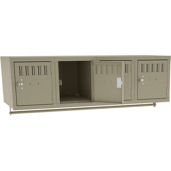 Tennsco - 4 Door, 4 Tier, Welded Locker - Exact Tool & Supply