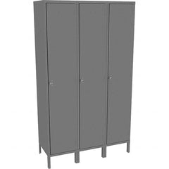 Tennsco - 3 Door, 1 Tier, Welded Locker - Exact Tool & Supply