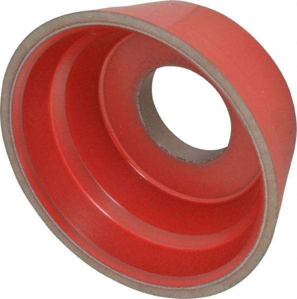Norton - 3-3/4" Diam, 1-1/4" Hole Size, 1-1/2" Overall Thickness, 120 Grit, Type 11 Tool & Cutter Grinding Wheel - Fine Grade, CBN, Resinoid Bond - Exact Tool & Supply