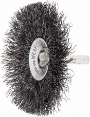 Anderson - 1/8" Shank Diam, Cup Brush - 0.0118 Wire Diam - Exact Tool & Supply