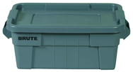 Brute 20 Gallon Tote - Lid snaps tight - Ribbed bottom - Exact Tool & Supply
