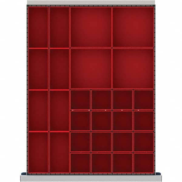 LISTA - 28-Compartment Drawer Divider Layout for 2.17" High Drawers - Exact Tool & Supply