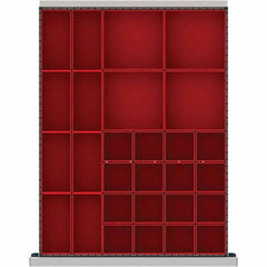 LISTA - 28-Compartment Drawer Divider Layout for 2.17" High Drawers - Exact Tool & Supply