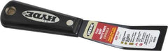 Hyde Tools - 1-1/4" Wide Steel Putty Knife - Stiff, Nylon Handle, 7.6" OAL - Exact Tool & Supply