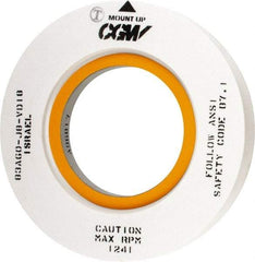 Camel Grinding Wheels - 20" Diam x 10" Hole x 3" Wide Centerless & Cylindrical Grinding Wheel - 60 Grit, Aluminum Oxide, Type 7, Medium Grade, Vitrified Bond, Two Side Recess - Exact Tool & Supply