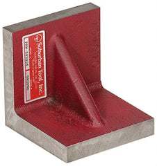 Suburban Tool - 10" Wide x 10" Deep x 10" High Cast Iron Precision-Ground Angle Plate - Standard Plate, Flat Surface, Double Web, 1" Thick, Single Plate - Exact Tool & Supply