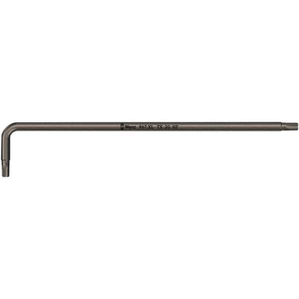 Wera - T40 Torx Key - L-Key Long Arm Handle, Black Oxide Finish, 224mm OAL - Exact Tool & Supply