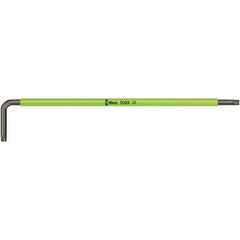 Wera - T9 Torx Key - L-Key Color Coded Cushion Grip Handle, Black Oxide Finish, 101mm OAL - Exact Tool & Supply