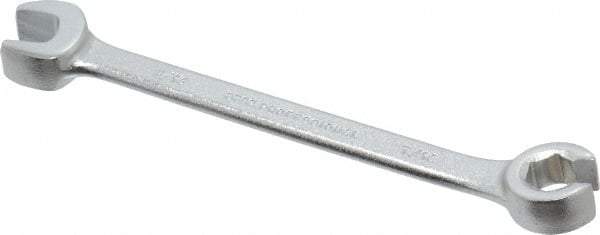 Proto - 7/16 x 7/16", Satin Finish, Combination Flare Nut Wrench - 6 Points, 6-1/32" OAL, Steel, Double End Head - Exact Tool & Supply
