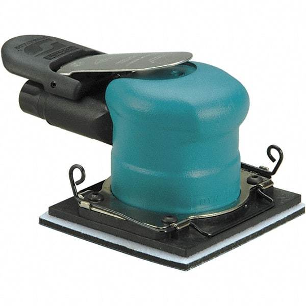 Dynabrade - 20,000 OPM, 9 CFM Air Consumption, Palm Air Orbital Sander - Rectangular Pad, 1/4 NPT Inlet - Exact Tool & Supply