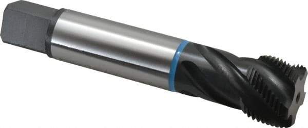 Emuge - 1-1/4 - 12 UNF 5 Flute 2B Modified Bottoming Spiral Flute Tap - Cobalt, Oxide Finish, 5.906" OAL, Right Hand Flute, Right Hand Thread, Series Enorm-VA - Exact Tool & Supply