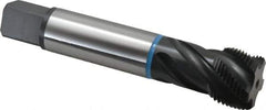 Emuge - 1-1/4 - 12 UNF 5 Flute 2B Modified Bottoming Spiral Flute Tap - Cobalt, Oxide Finish, 5.906" OAL, Right Hand Flute, Right Hand Thread, Series Enorm-VA - Exact Tool & Supply