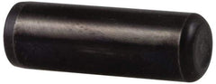 Holo-Krome - 1/4" Diam x 1-1/4" Pin Length 4000 Alloy Steel Oversized Dowel Pin - Black Luster Finish, C 47-58 & C 60 (Surface) Hardness, 1 Beveled & 1 Rounded End - Exact Tool & Supply