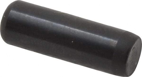 Holo-Krome - 1/4" Diam x 3/4" Pin Length 4000 Alloy Steel Oversized Dowel Pin - Black Luster Finish, C 47-58 & C 60 (Surface) Hardness, 1 Beveled & 1 Rounded End - Exact Tool & Supply