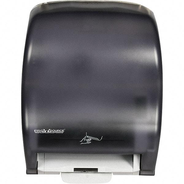 PRO-SOURCE - Hands Free, Plastic Paper Towel Dispenser - 1 Roll 8", Black - Exact Tool & Supply