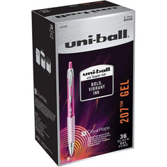 Uni-Ball - Pens & Pencils Type: Retractable Gel Color: Black - Exact Tool & Supply