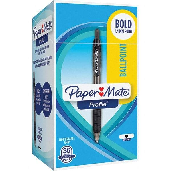 Paper Mate - Pens & Pencils Type: Retractable Gel Color: Black - Exact Tool & Supply