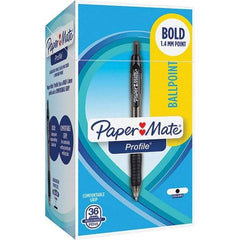 Paper Mate - Pens & Pencils Type: Retractable Gel Color: Black - Exact Tool & Supply