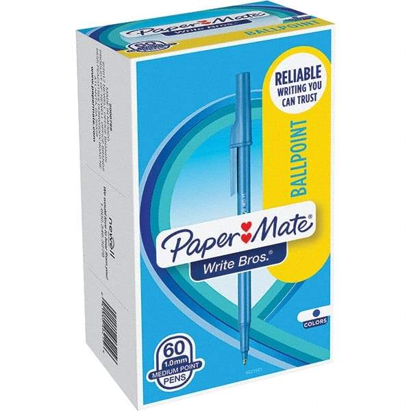 Paper Mate - Pens & Pencils Type: Ballpoint Stick Color: Blue - Exact Tool & Supply
