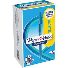 Paper Mate - Pens & Pencils Type: Ballpoint Stick Color: Blue - Exact Tool & Supply