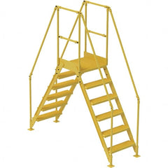 Vestil - 102-7/8" High 500 Lb Capacity 6 Step Crossover Bridge - Exact Tool & Supply