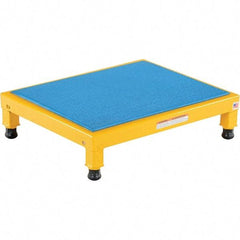 Vestil - 5" High x 19" Wide x 24" Deep, Yellow Step Stand - Steel, 500 Lb Capacity - Exact Tool & Supply