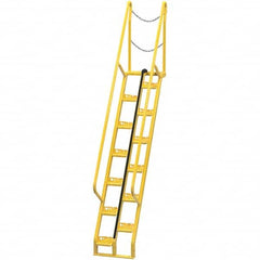 Vestil - Rolling & Wall Mounted Ladders & Platforms Type: Alternating Tread Stair Style: Tread Stair - Exact Tool & Supply