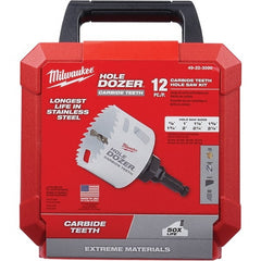 Milwaukee Tool - Hole Saw Kits Minimum Saw Diameter (Inch): 7/8 Maximum Saw Diameter (Inch): 2-1/2 - Exact Tool & Supply