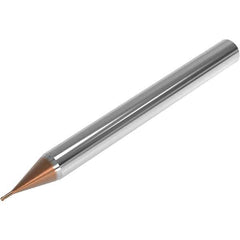 Seco - 3mm Diam, 3mm LOC, 2 Flute Solid Carbide Ball End Mill - HXT Finish, Single End, 50mm OAL, 4mm Shank Diam, Spiral Flute - Exact Tool & Supply