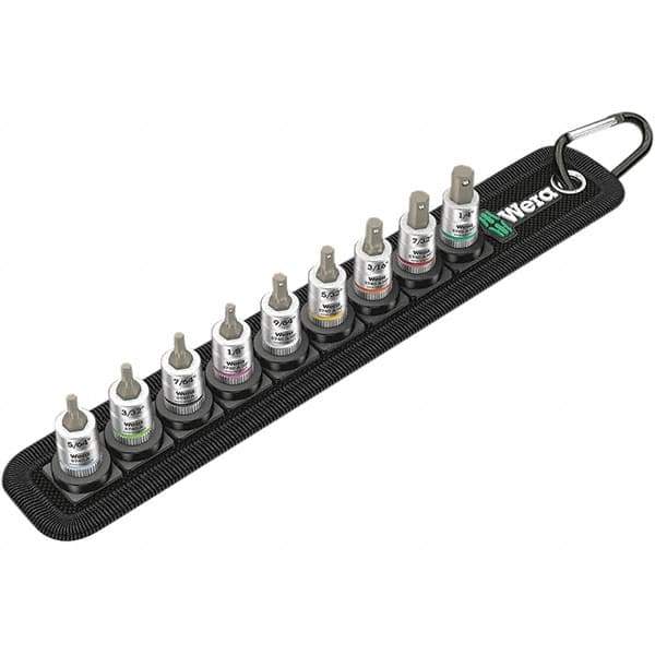 Wera - Hex & Torx Bit Socket Sets Type: Hex Bit Socket Set Drive Size: 1/4 - Exact Tool & Supply