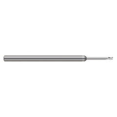Variable Helix End Mills for Aluminum Alloys - 0.1562″ (5/32″) Cutter Diameter × 0.0050″ Radius × 0.2350″ Length of Cut × 0.7500″ (3/4″) Reach Carbide Corner Radius End Mill for Aluminum Alloys, 3 Flutes, TiB2 Coated - Exact Tool & Supply