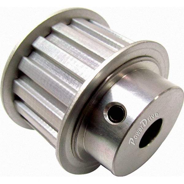 Power Drive - Timing Belt Pulleys   Pulley Type: Hub & Flanges    Number of Teeth: 17 - Exact Tool & Supply