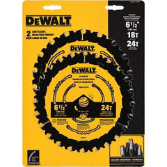 DeWALT - Wet & Dry-Cut Saw Blades   Blade Diameter (Inch): 6-1/2    Blade Material: Tungsten Carbide-Tipped - Exact Tool & Supply