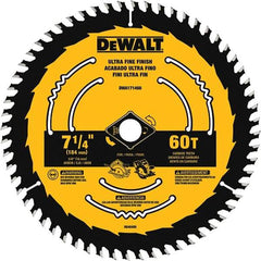 DeWALT - Wet & Dry-Cut Saw Blades   Blade Diameter (Inch): 7-1/4    Blade Material: Tungsten Carbide-Tipped - Exact Tool & Supply