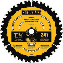 DeWALT - Wet & Dry-Cut Saw Blades   Blade Diameter (Inch): 7-1/4    Blade Material: Tungsten Carbide-Tipped - Exact Tool & Supply
