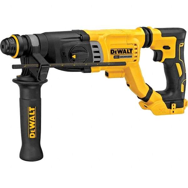 DeWALT - 20 Volt 1-1/8" SDS Plus Chuck Cordless Rotary Hammer - 4300 BPM, 1165 RPM, Reversible - Exact Tool & Supply