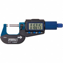 Fowler - 75 to 100mm IP54 Carbide-Tipped Standard Electronic Outside Micrometer - Exact Tool & Supply