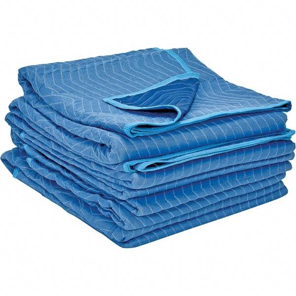 Vestil - 80" Long x 72" Wide Polyester Tarp & Dust Cover - Blue - Exact Tool & Supply