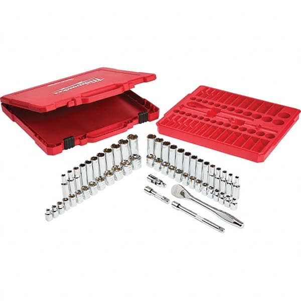 Milwaukee Tool - Socket Sets Measurement Type: Inch/Metric Drive Size: 3/8 - Exact Tool & Supply